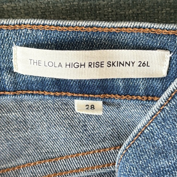 Aritzia Denim Forum The Lola High Rise Skinny Crop Size 28 - Picture 6 of 8